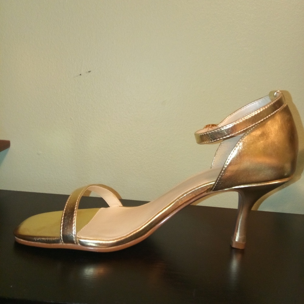 Gold Heels by Blue Tux